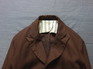 da classic peakedlapel jkt / brown