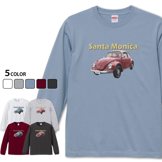 【Santa Monica×Car 長袖】 オシャレなカブトムシTシャツ