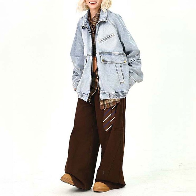 ユーティリティシティデニムブルゾン 2col   R01485