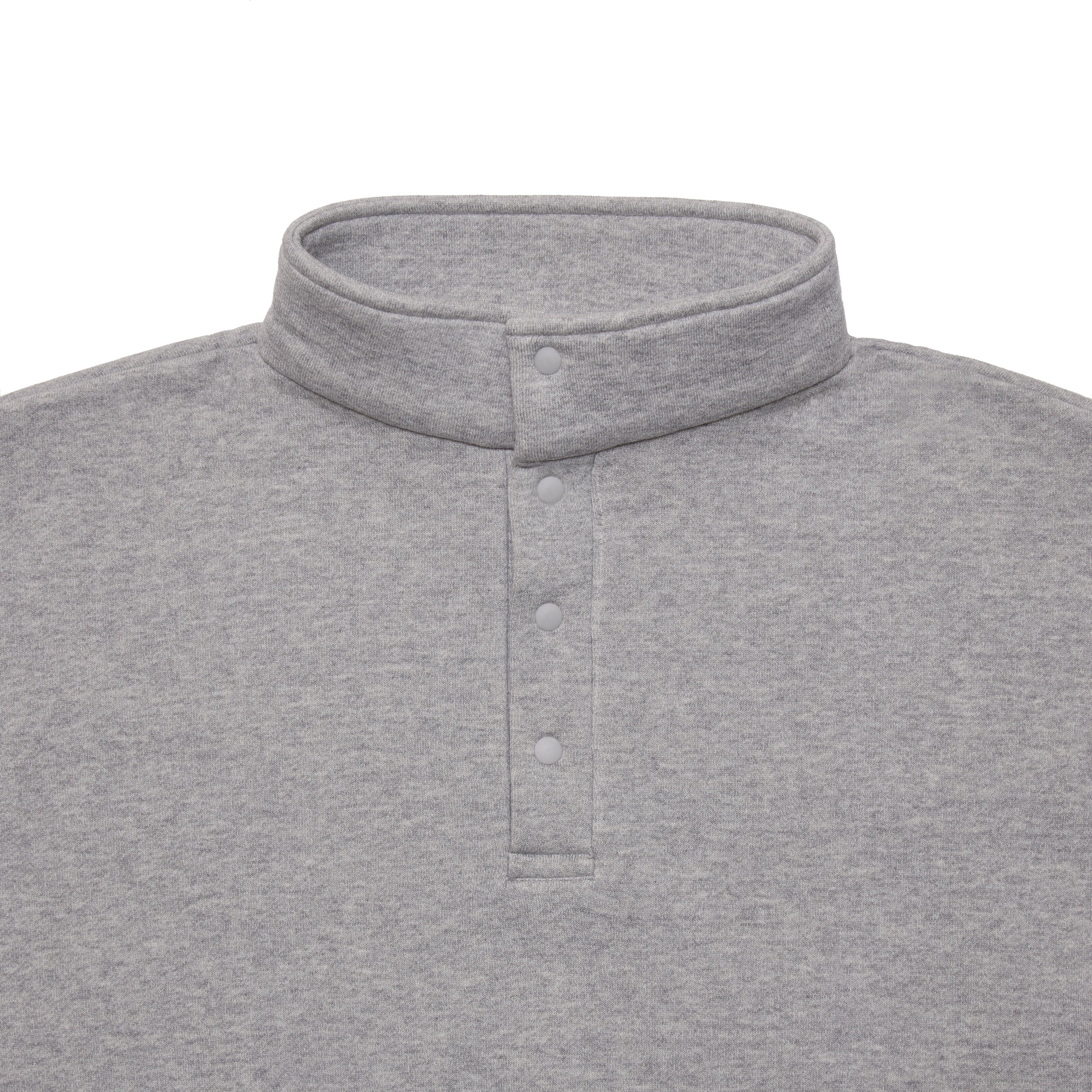 SO ORIGINAL SNAP PULLOVER SWEAT (GRAY) | SO SHOP & HOSTEL NAKAMEGURO