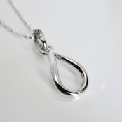 OPEN TEARDROP with DIAMOND NECKLACE / オープンティアドロップダイヤモンドネックレス