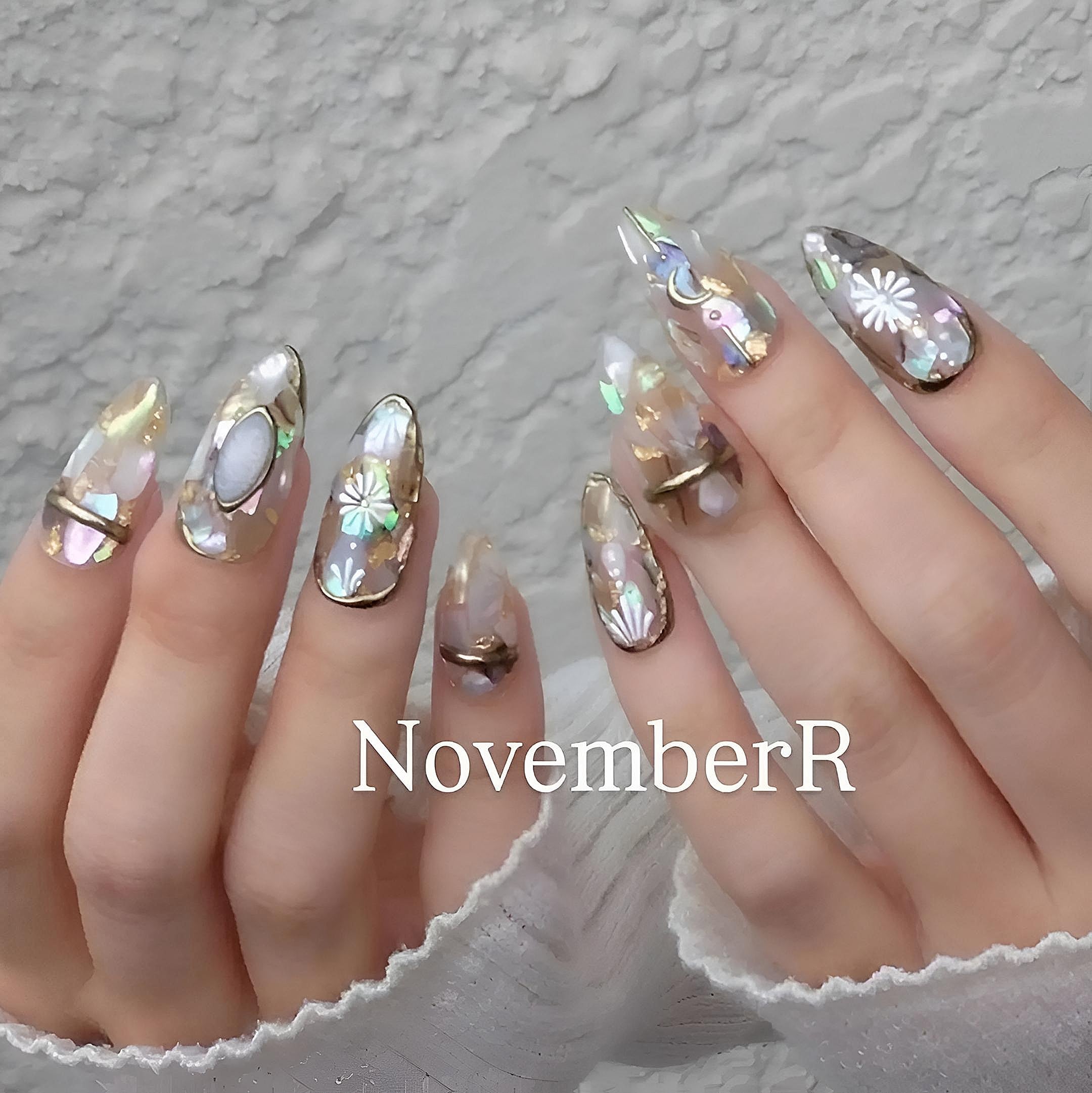 LA889☆シェル埋め尽くしネイルチップ | NovemberR 〰️ネイルチップ