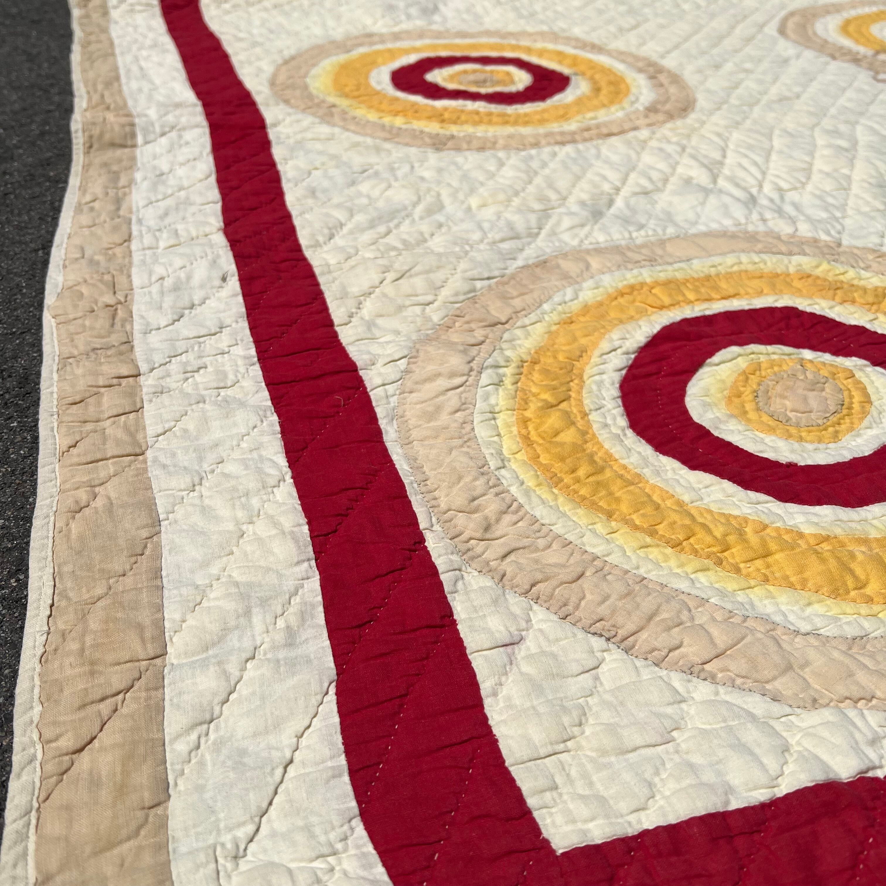 HANDMADE QUILT / GEOMETRIC PATTERN | BUFF STOCK YARD