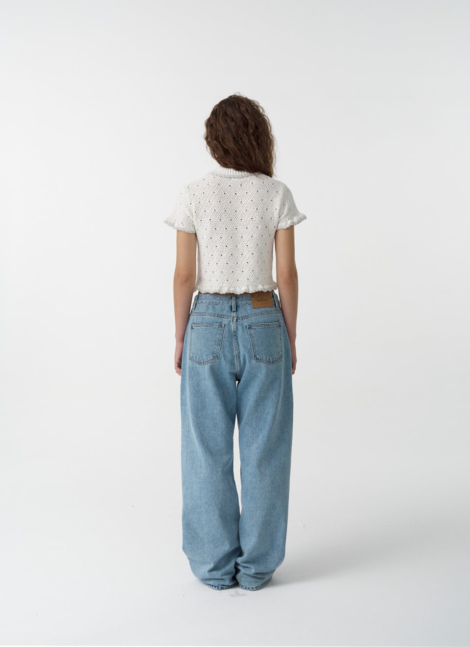 トップス THE BARNNET fluff scallop knit top The Barnnet] Fluff Scallop Knit Top 正規品 韓国ブランド 韓国通販