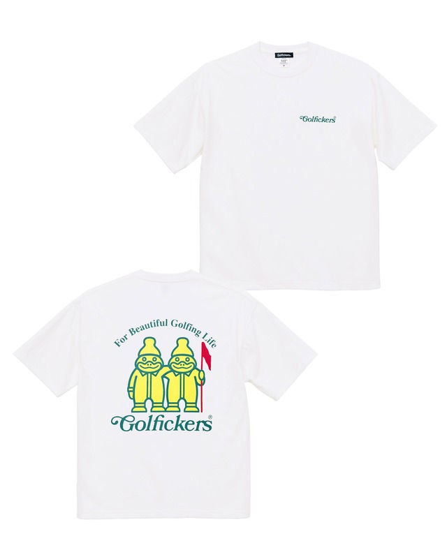 [HOLE 461] Wide T-shirts " Twin Mustards" -White- ★予約商品