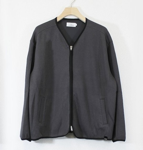 Knit Cut & Sewn Zip Blouson　Charcoal