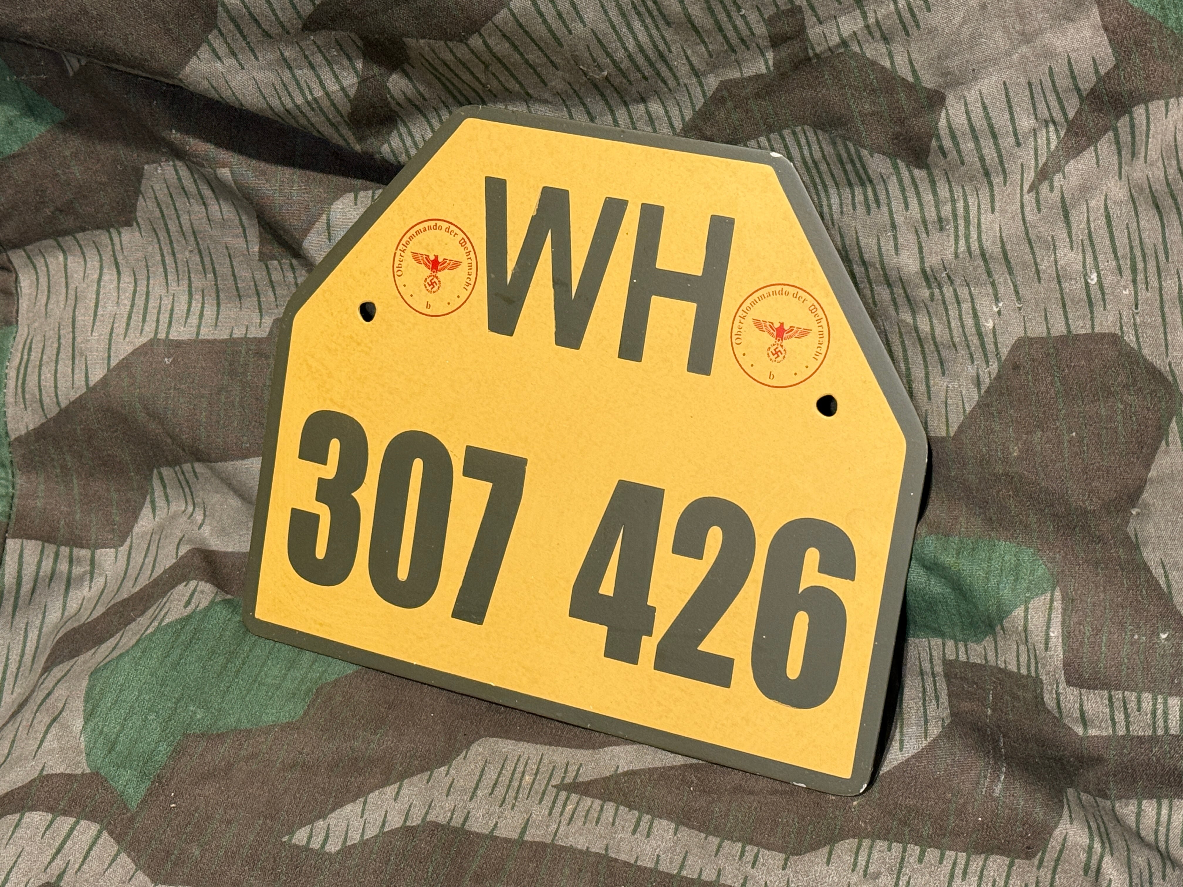 WWII ドイツ軍 ドイツ陸軍 車両用ナンバープレート | アイヘンバウム