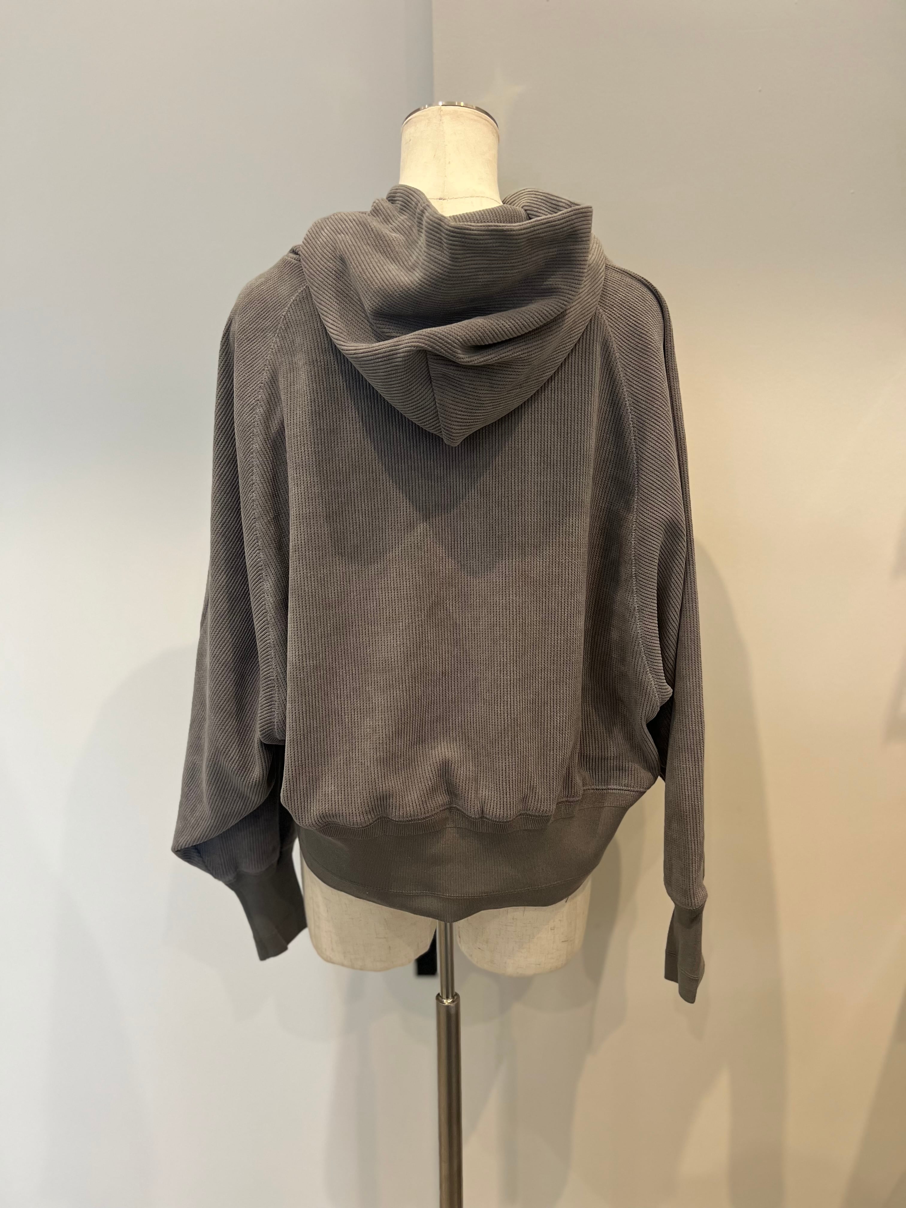 【SELECT】ベロアライクサーマルラグランフーディー 45-0694