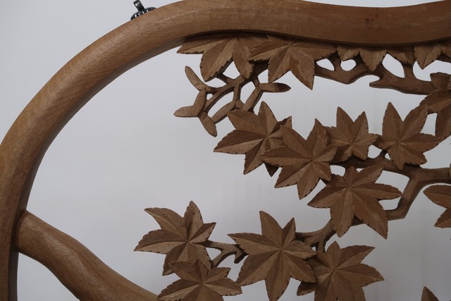 Green Maple and a Quiet Bird ― An Original Openwork Relief by Nozomu Mori