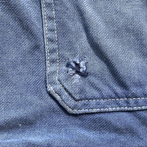 50-60s SAVO 刺繍タグ モールスキン フレンチワークジャケット 詳細写真11