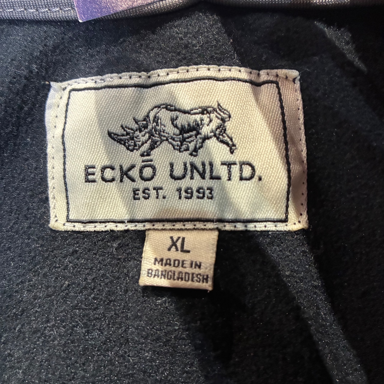 ECKO UNLTED Hip Hopトラックジャケット 黒×グレー オーバーサイズ エコー