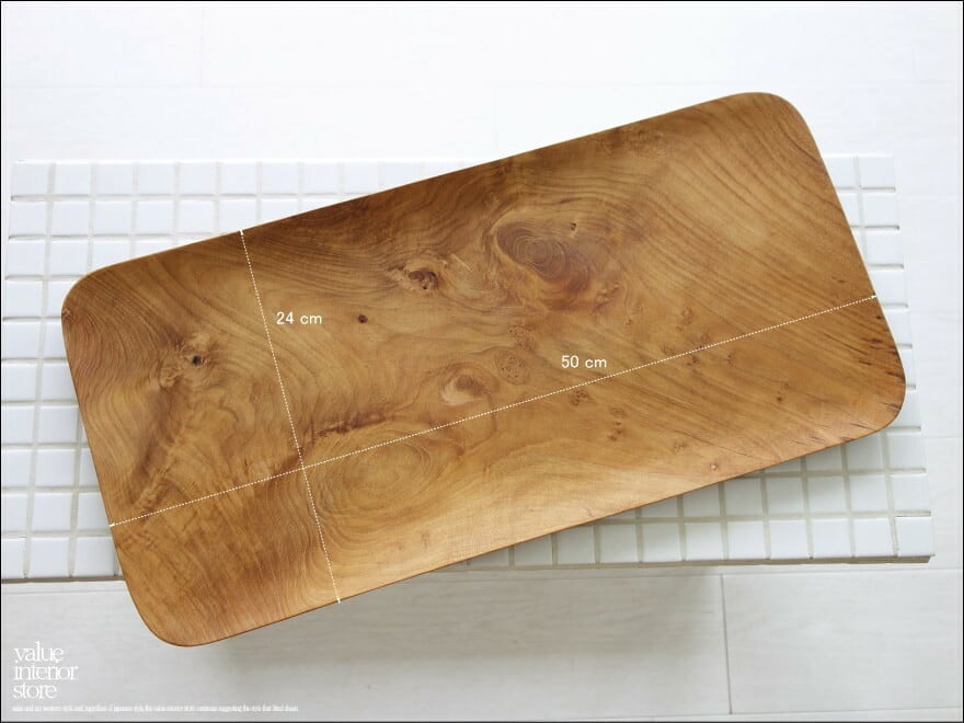 チークサービングトレイ平 お盆 木皿 ウッドトレイ トレー 手作り