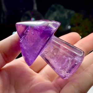 1.透明☆アメジストきのこ・インテリア