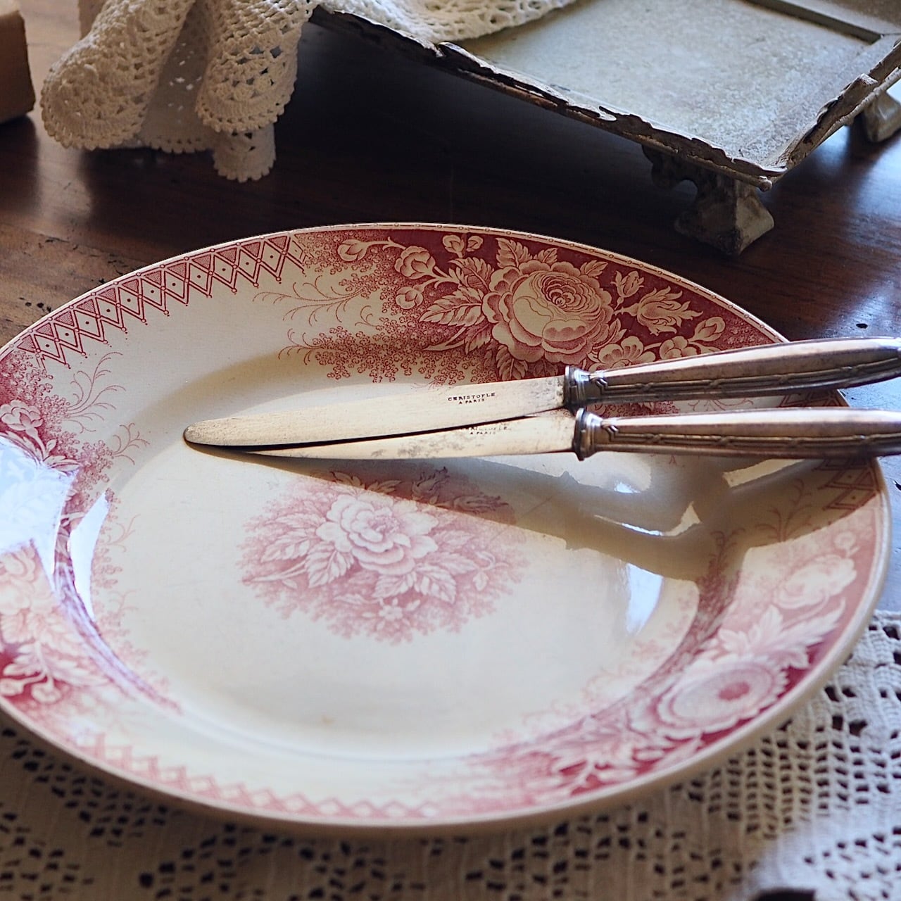 1895年以前のアンティークプレート "jardinière" サルグミンヌU&Cie