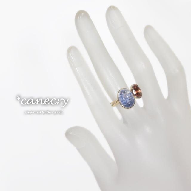 レアストーン オレゴンサンストーン サファイア リング #16