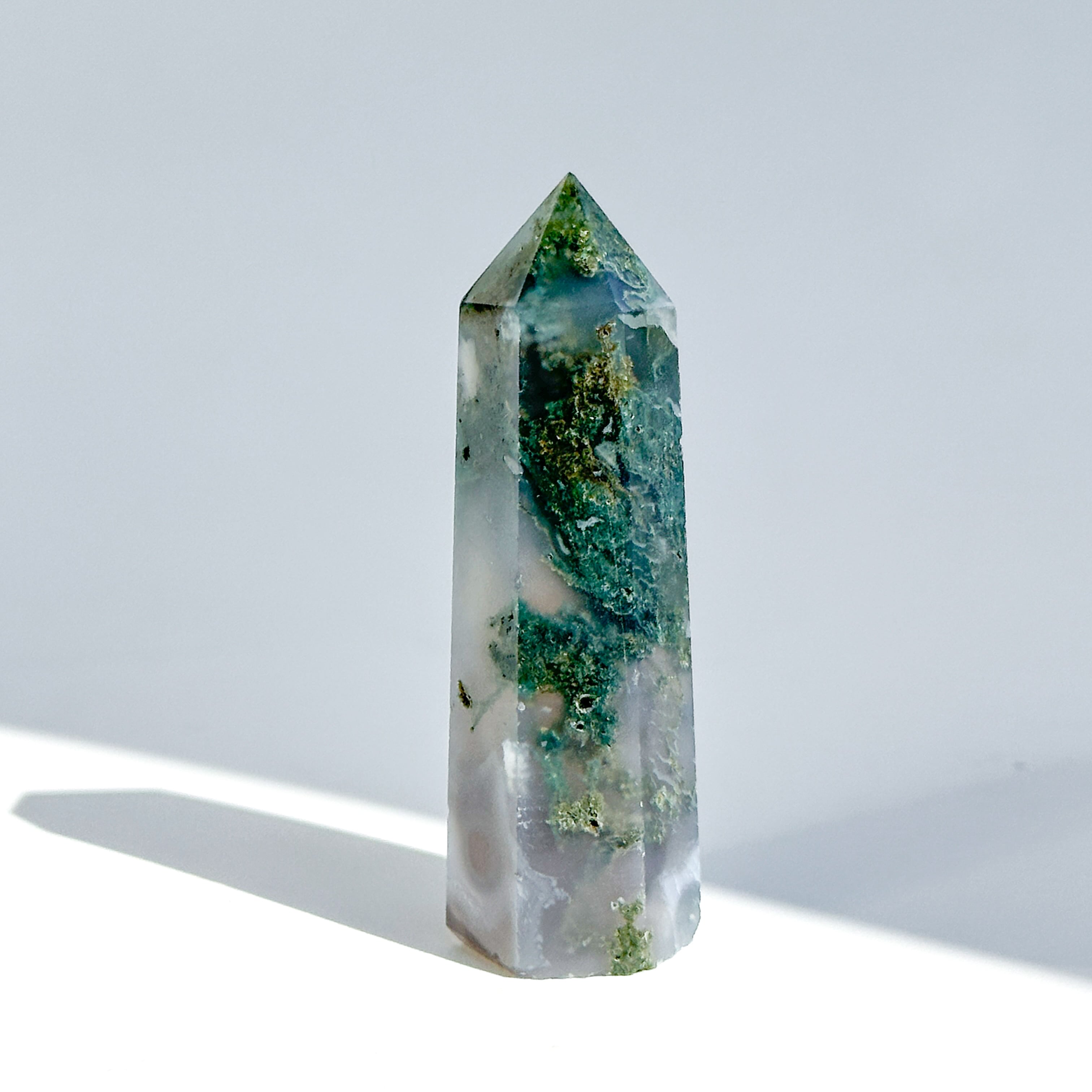 天然石　タワー　カラフルモス モスアゲート タワー12◇ Moss Agate ◇天然石・鉱物・パワーストーン