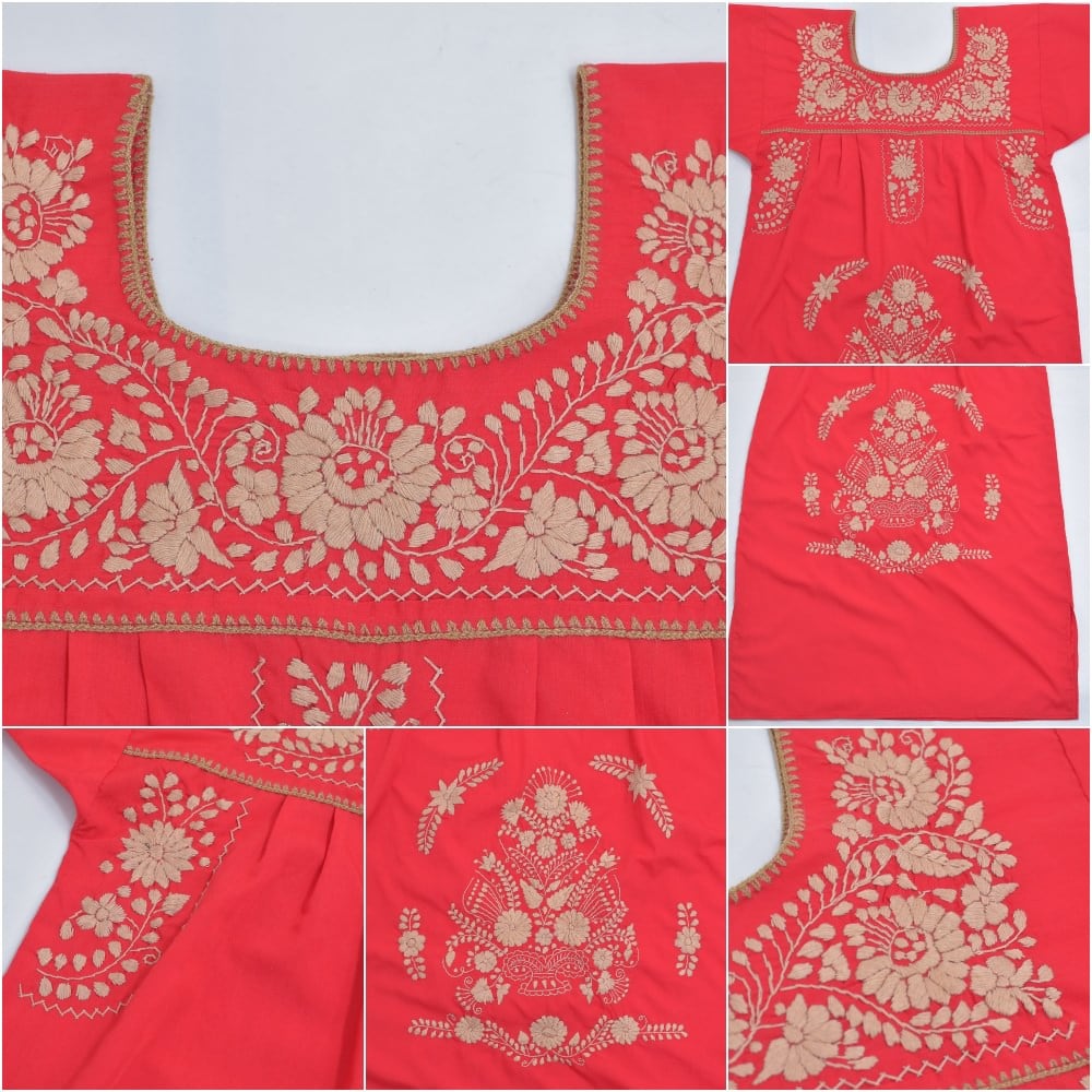 Used Mexican dress 刺繍ドレス メキシカンワンピース 伝統工芸 Used Mexican dress 刺繍ドレス メキシカンワンピース 伝統工芸