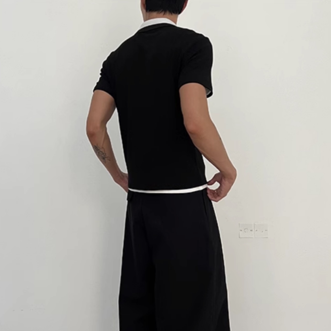 スリムフィットポロシャツ　0782