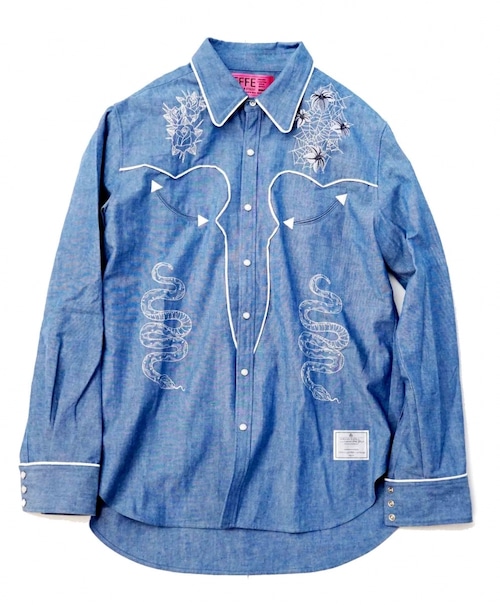 EFFECTEN(エフェクテン) Dungaree Western shirt