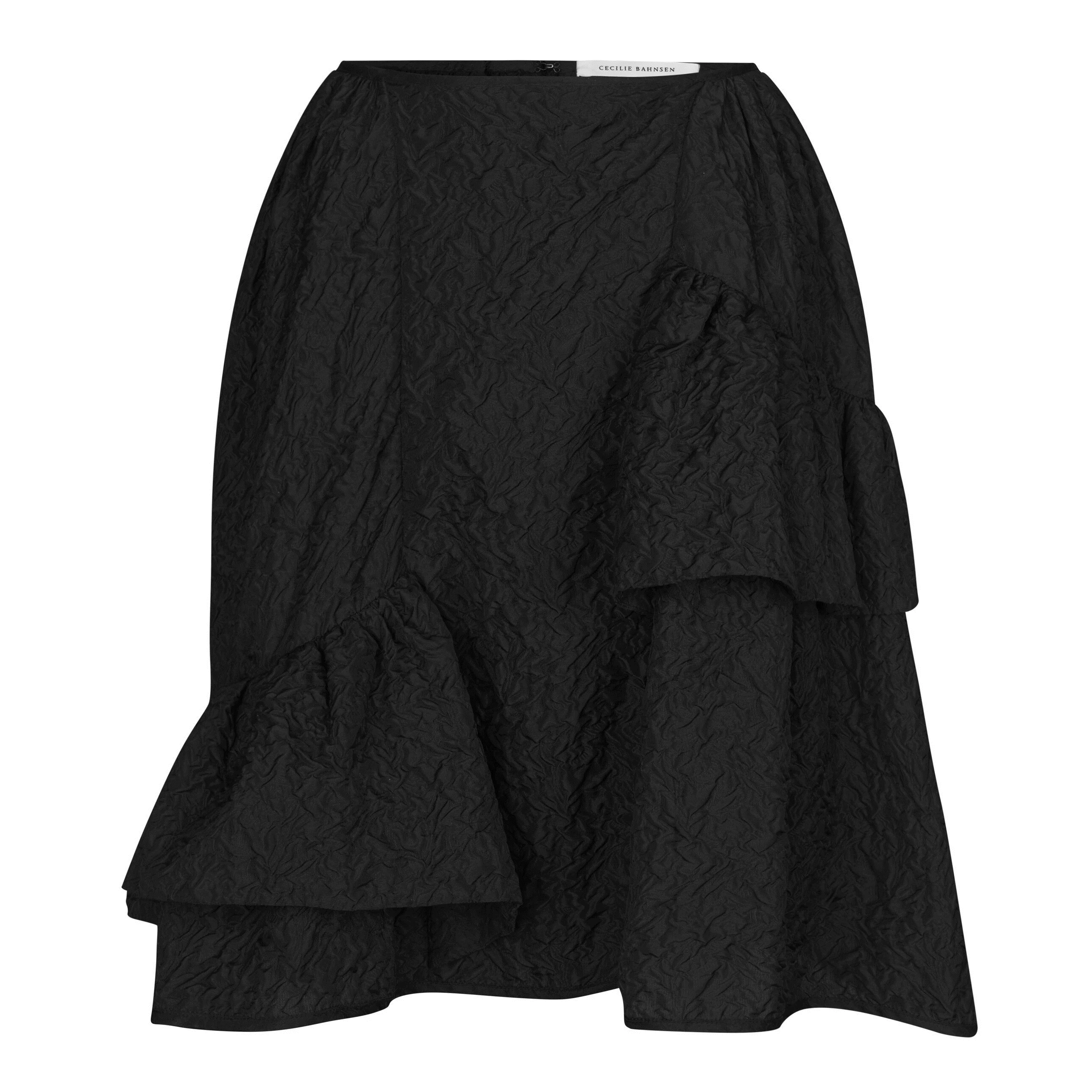 【CECILIE BAHNSEN】バニラスカート CECILIE BAHNSEN VANILLA SKIRT BLACK | SAKAN LES YEUX
