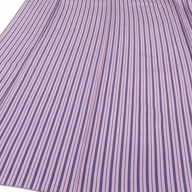 未着用 斎藤三才 落款 縦縞 着物 正絹 仕付け糸付 小紋 2392