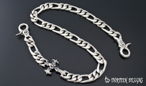 THIRTEENDESIGNS サーティーンデザインズ KWC-5S SMALL CROSS & CLASSIC WALLET CHAIN