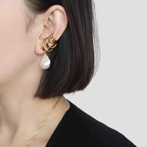 baroque pearl layered ear cuff【Sクラス】