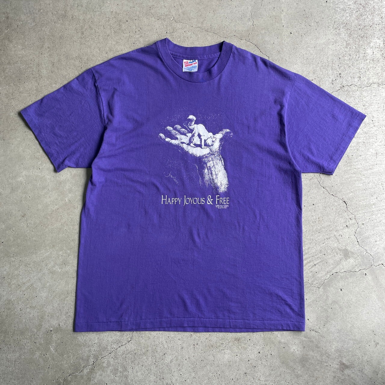 90年代 USA製 JONATHAN ROGERS CAREFREE アートプリント Tシャツ 