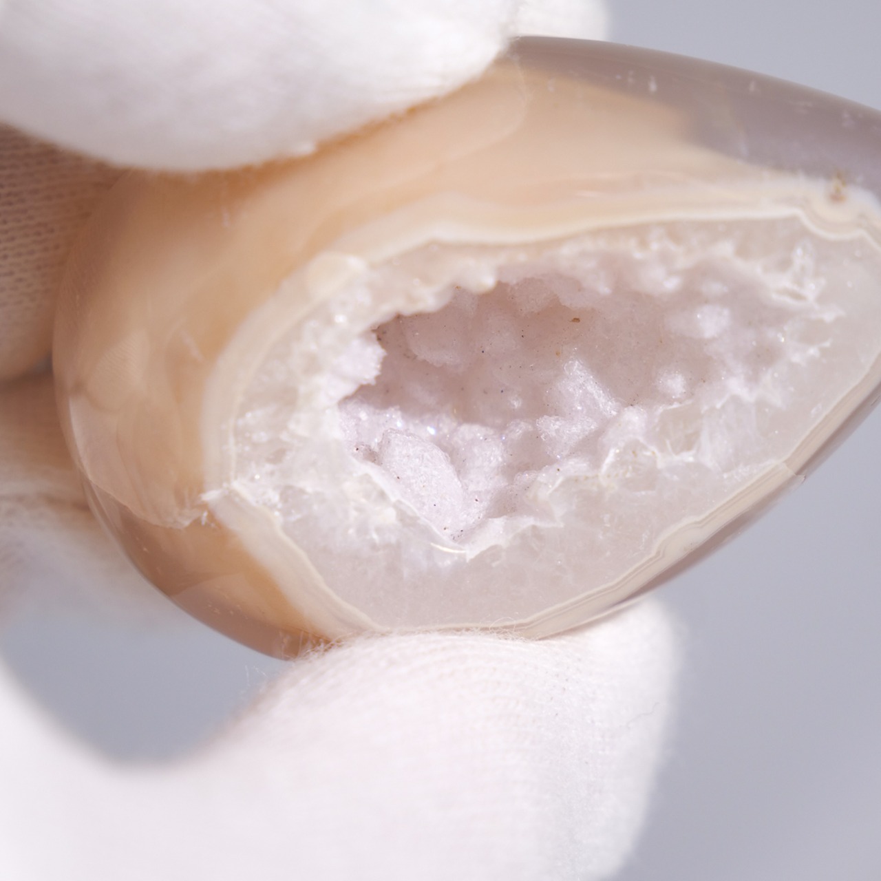 ドゥルージー アゲート クォーツ / 卵型 エッグ