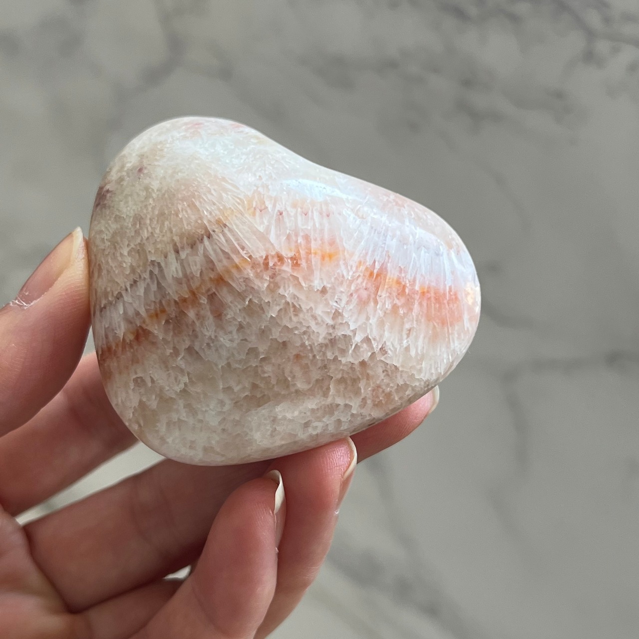 ポークストーン＊ハート1＊天然石インテリア＊置き物