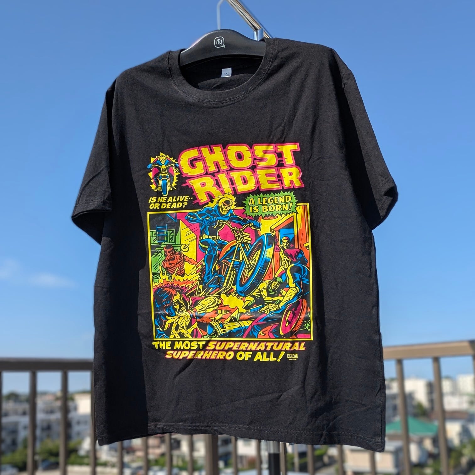 【 Ghost Rider ( ゴーストライダー )】コミック Tシャツ / MARVEL / マーベルコミックス 〚アメリカン雑貨 アメトイ〛