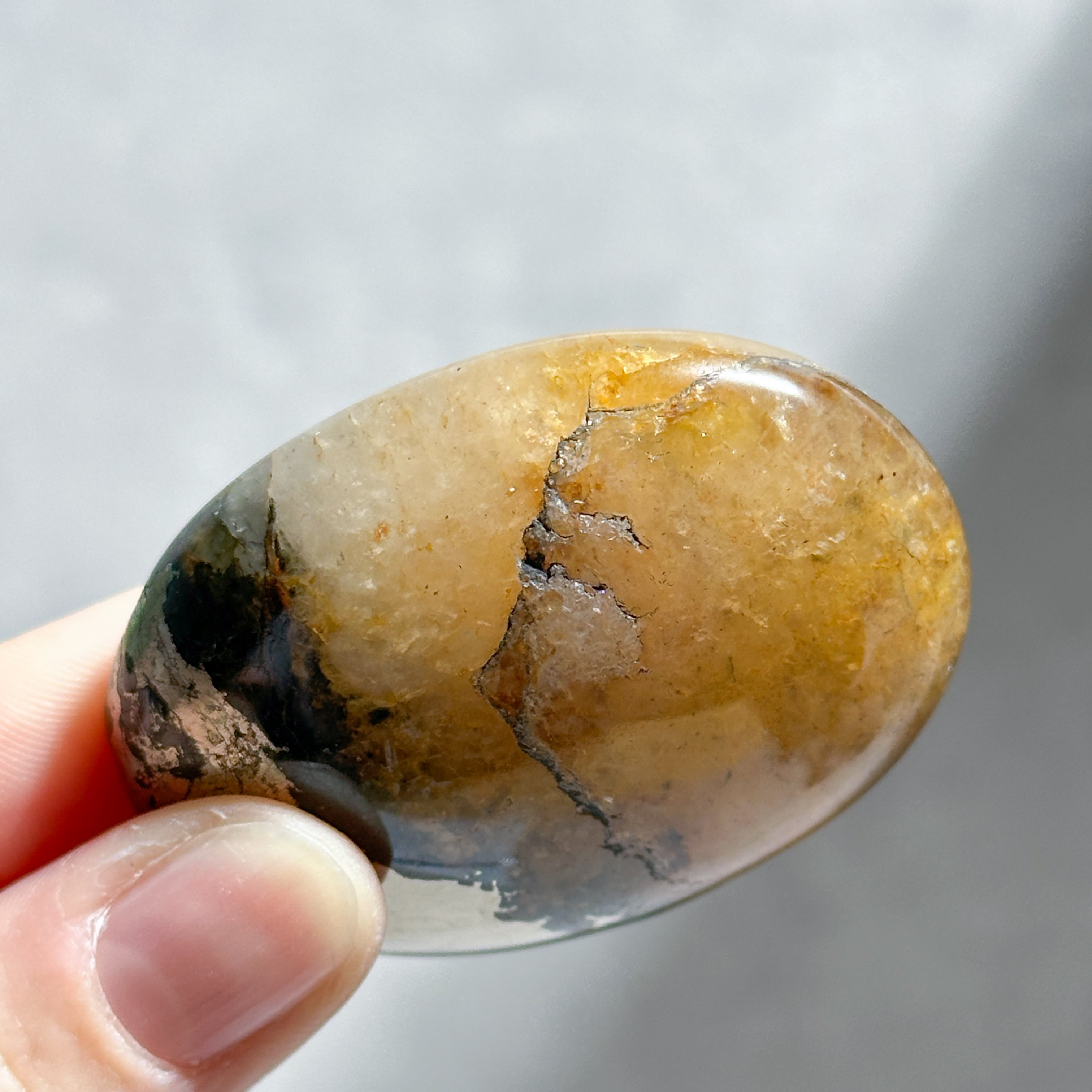 パイライト with クォーツ パーム31◇Pyrite with Quartz◇天然石