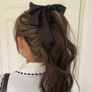 《再入荷》black ribbon banana hair clip