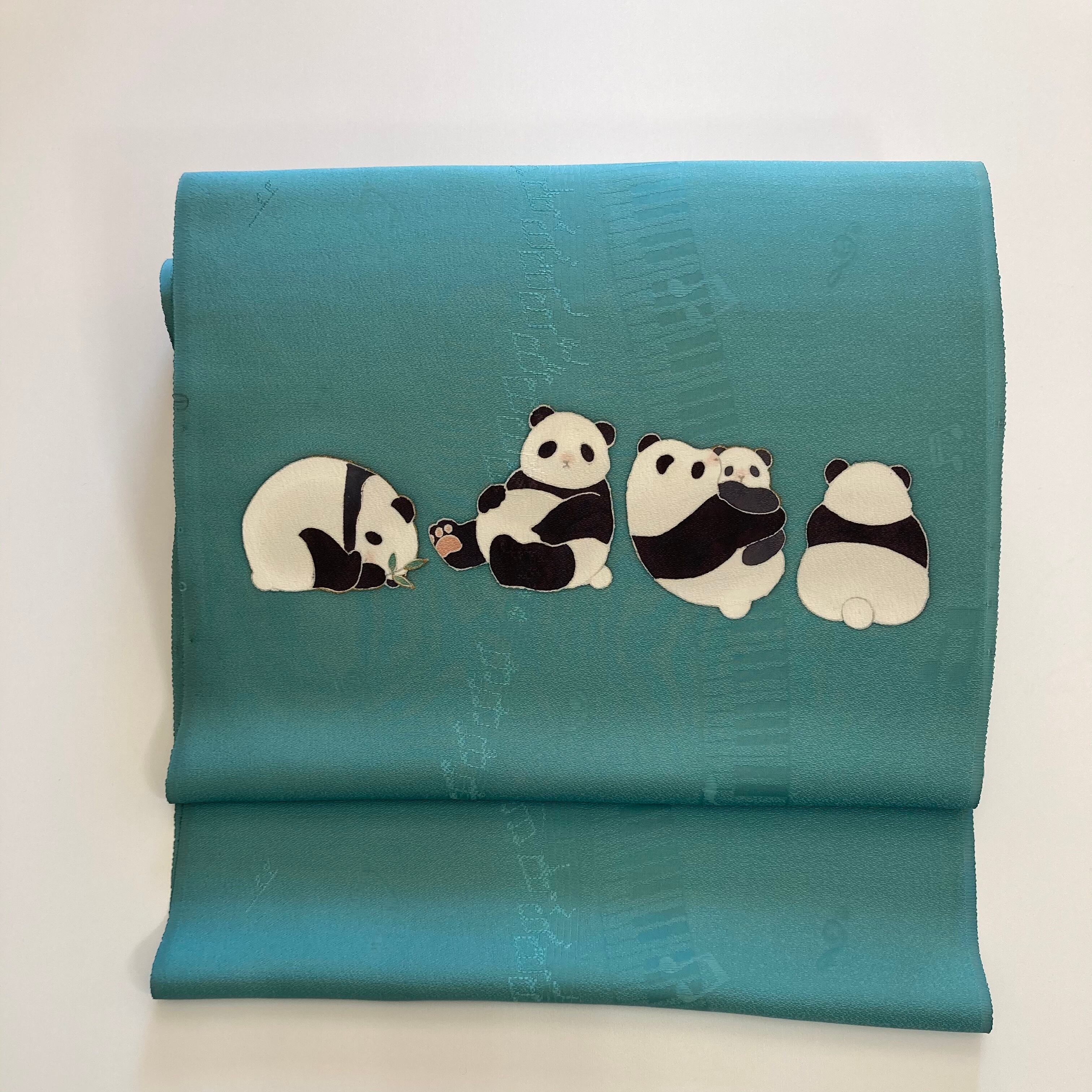 名古屋帯 パンダの休日ii 4 043 Somemoyoushop ーそめもようショップー 手描友禅をはじめとした工芸作家のお店 名古屋帯 パンダの休日ii 4 043 Somemoyoushop ーそめもようショップー 手描友禅をはじめとした工芸作家のお店