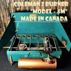 カナダ コールマン 4M ツーバーナー ゴールドタンク コンパクト 425系 1960年2月製造 ビンテージ ストーブ 2バーナー COLEMAN レア 完全分解清掃済み