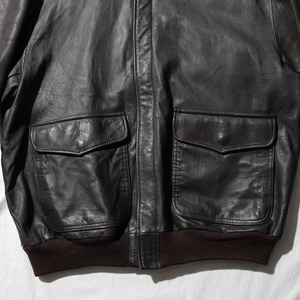 美品 L 80s USA ロケットタロン L.L.Bean A-2 Goat Leather Flying Tiger Jacket エルエルビーン 山羊革