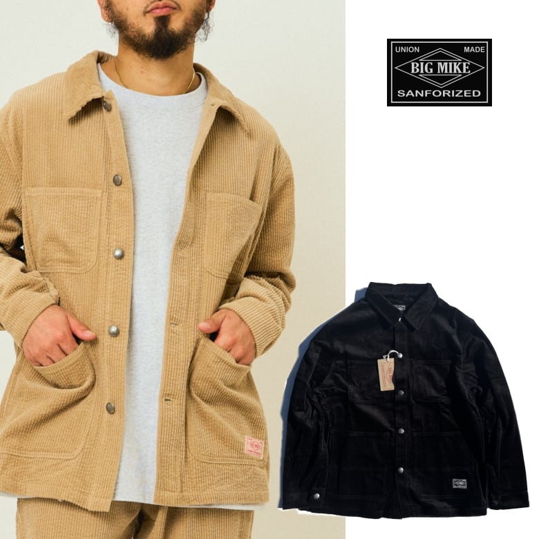 Corduroy Washed Coverall - 102546700 BIG MIKE ビッグマイク