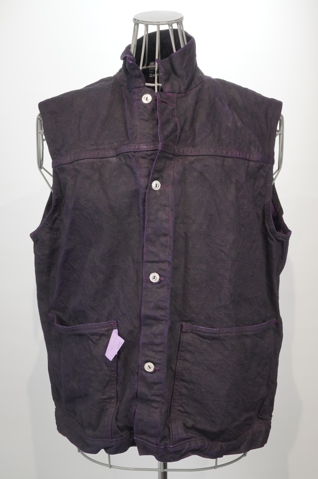 TENDER/ Hadal Purple Denim Sleeveless Work Jacket