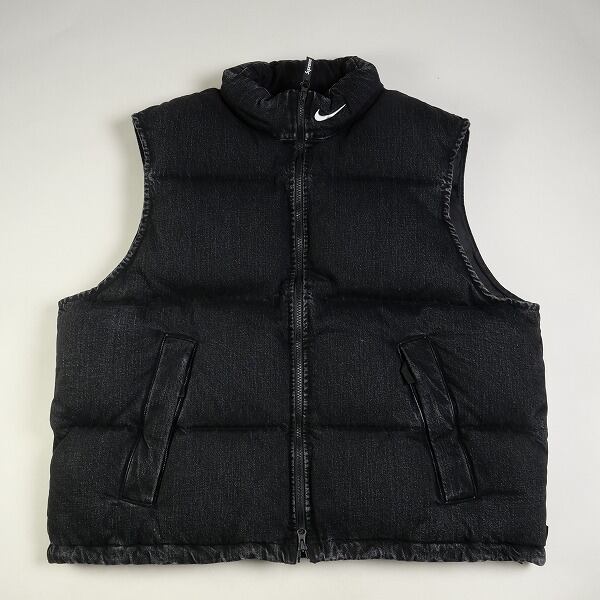 Supreme × NIKE/Denim Puffer Vest/XL