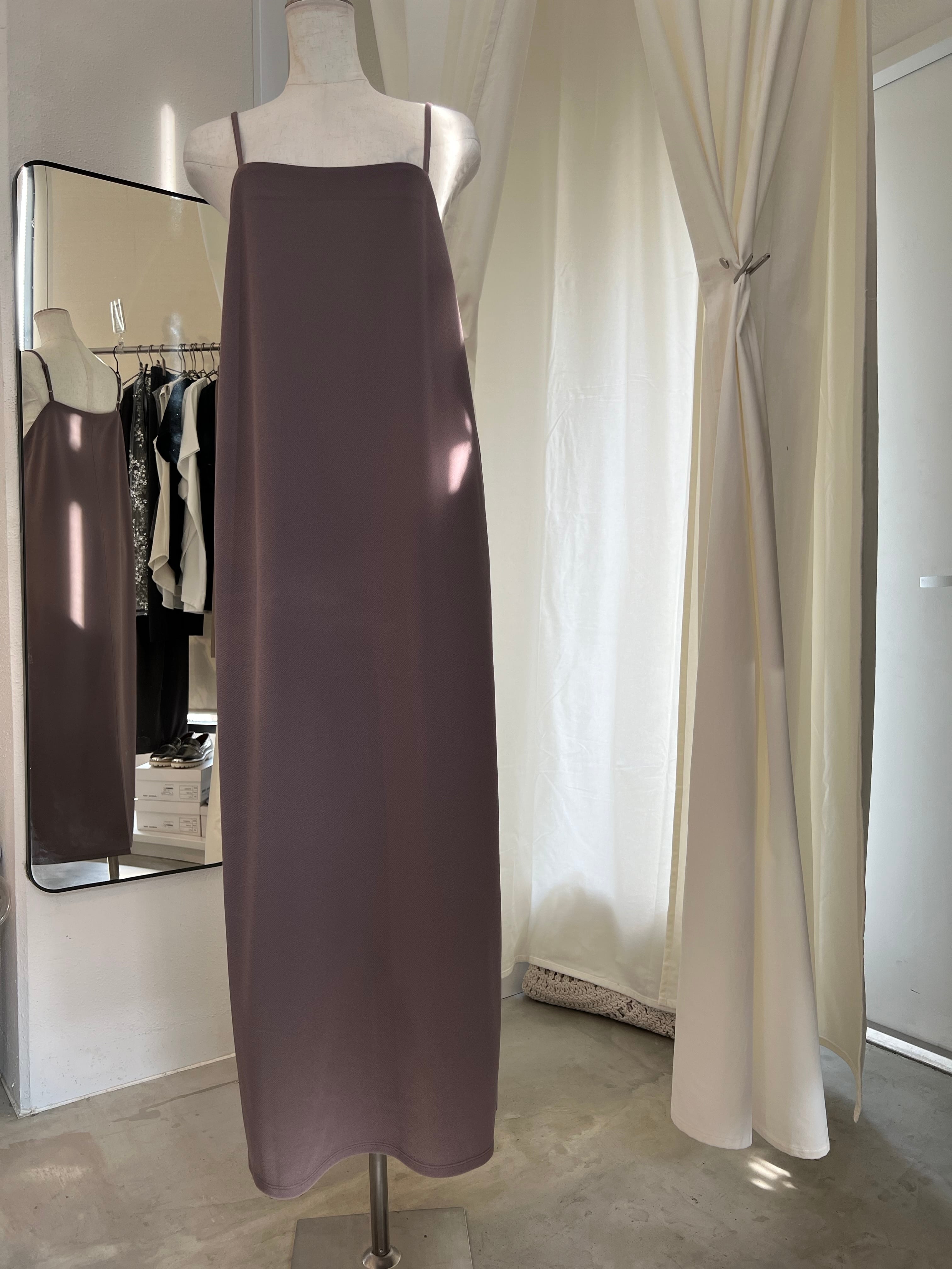 【PASSIONE】バックスリット入りストレッチキャミワンピ　5316114