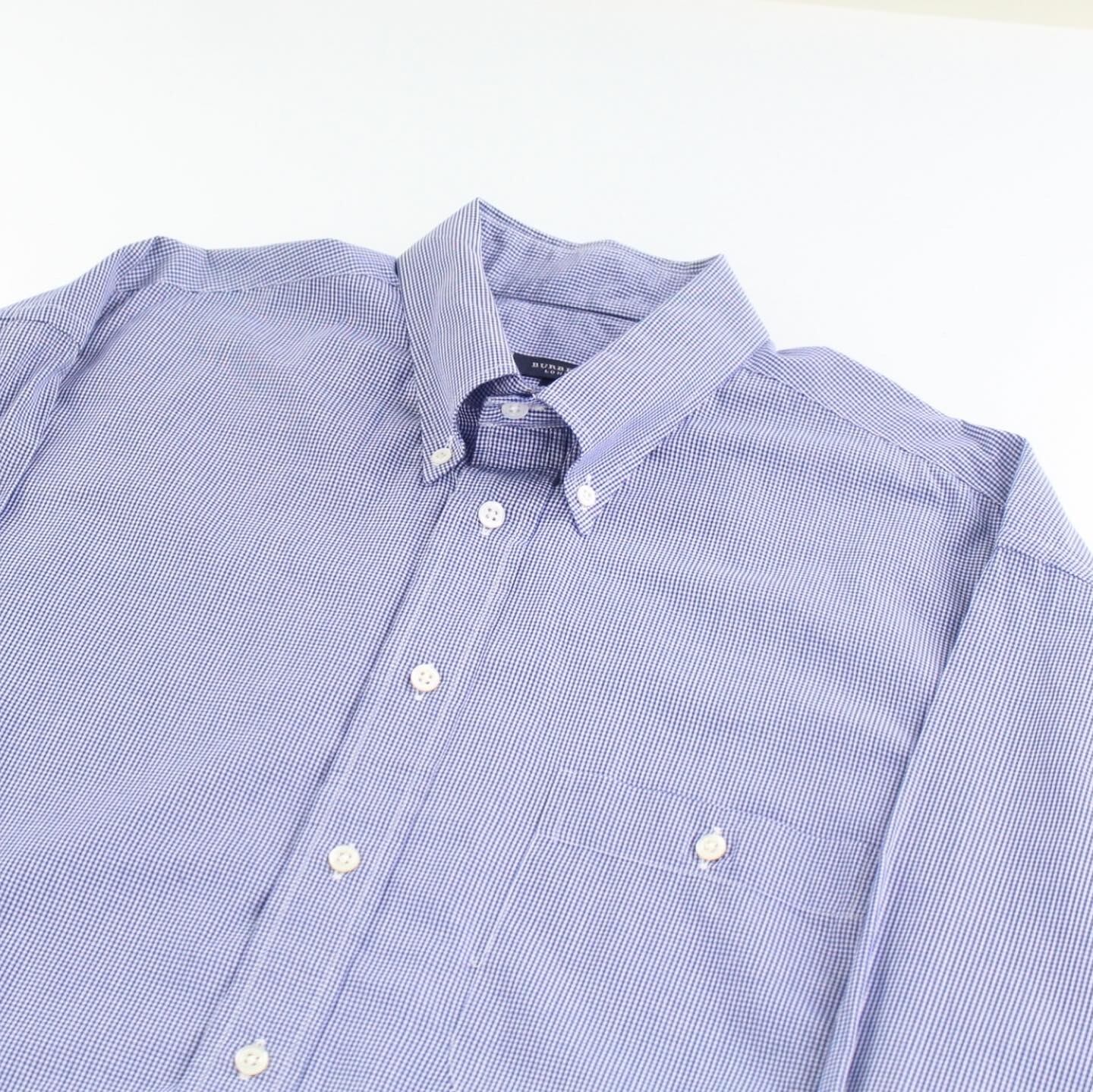 BURBERRY LONDON コットン マイクロギンガムチェックシャツ made in USA【FF-5612】 | cv