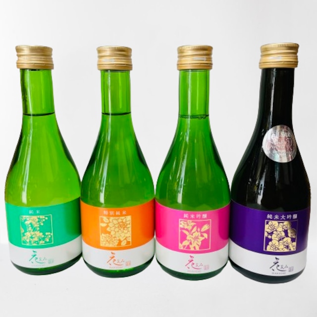 【お中元・ご贈答用にも】飲みきりサイズ!!花笑み 300ml 4本 お楽しみ飲み比べセット