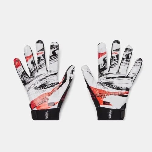UA F9 LE ブラック・ファイヤーレッド 2024モデル アメフト グローブ