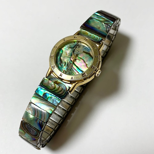 Vintage Abalon Shell Quortz Watch