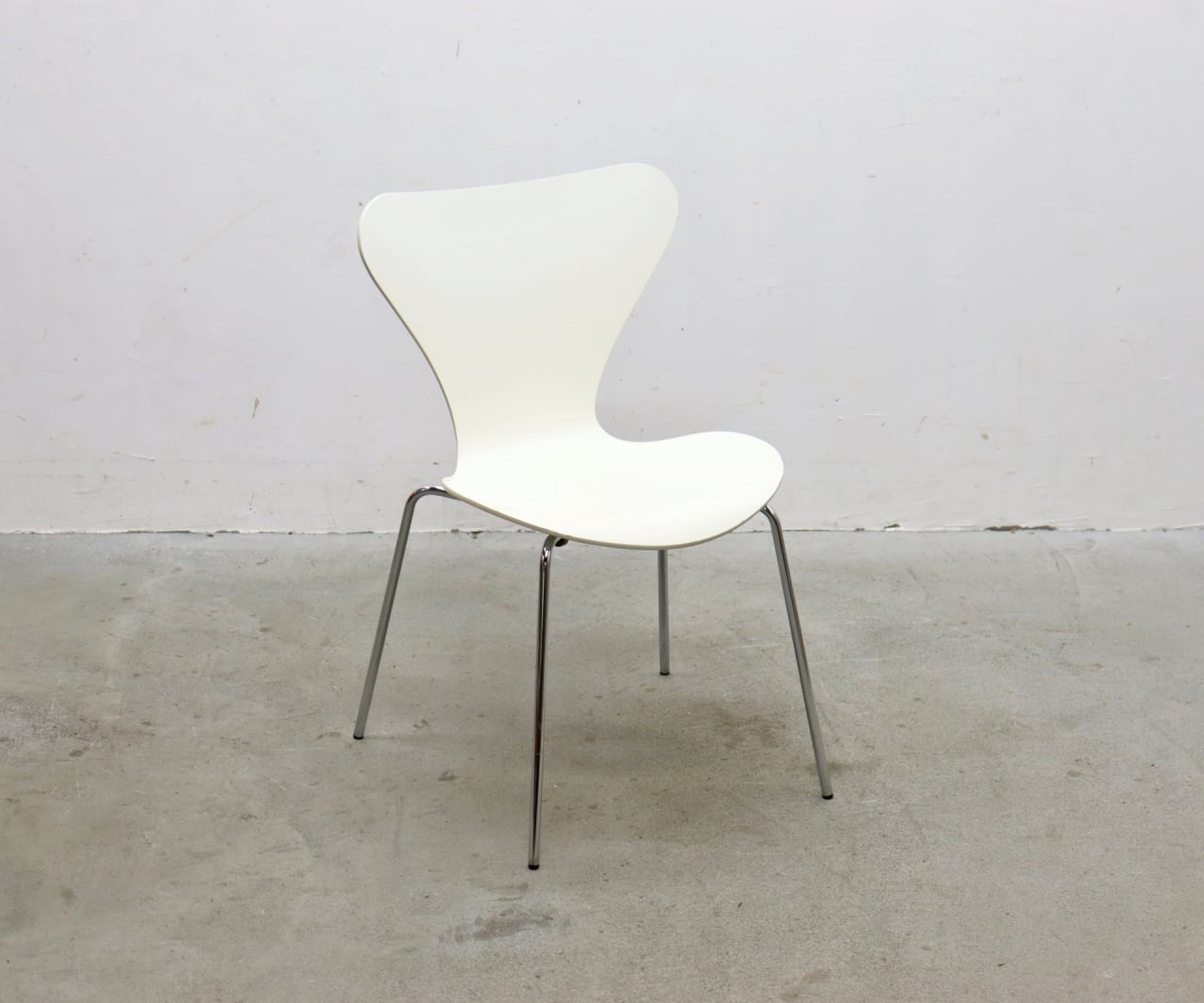 デンマーク　チェア Fritz Hansen フリッツハンセン セブンチェア ホワイト ラッカー 北欧