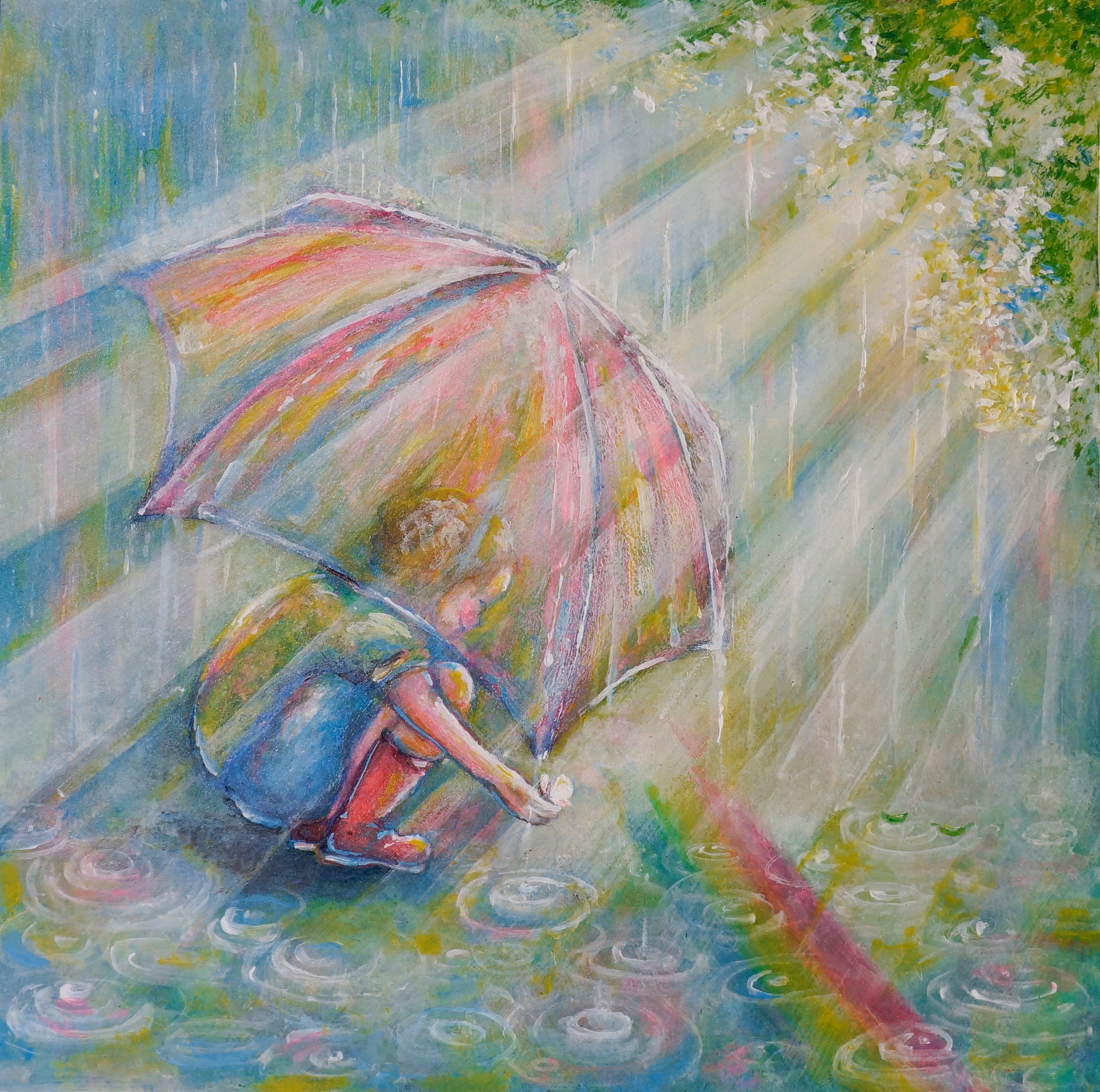 天使の微笑み 】 天使の絵 エンジェルの絵 しあわせになる絵