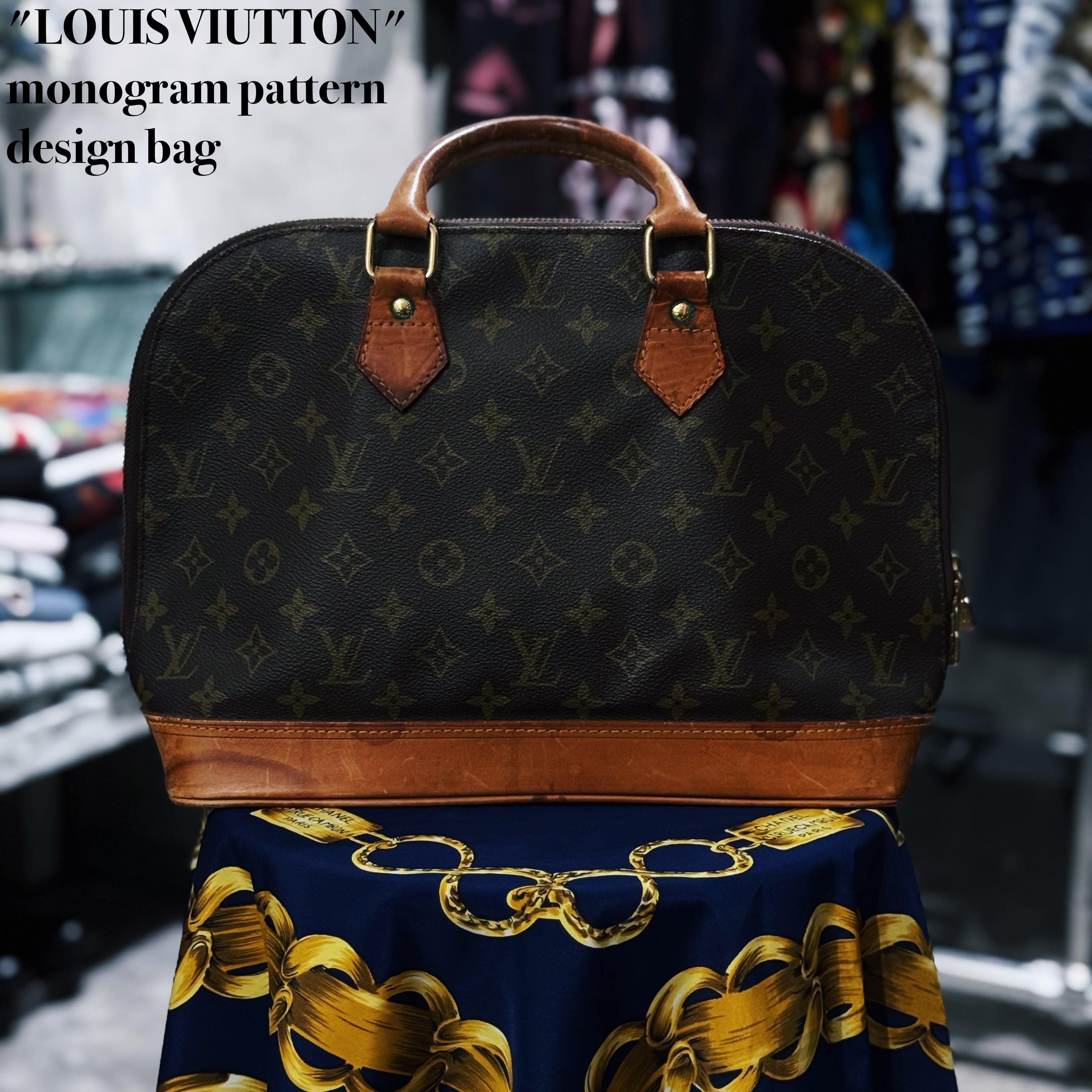 "LOUIS VIUTTON"monogram pattern design bag