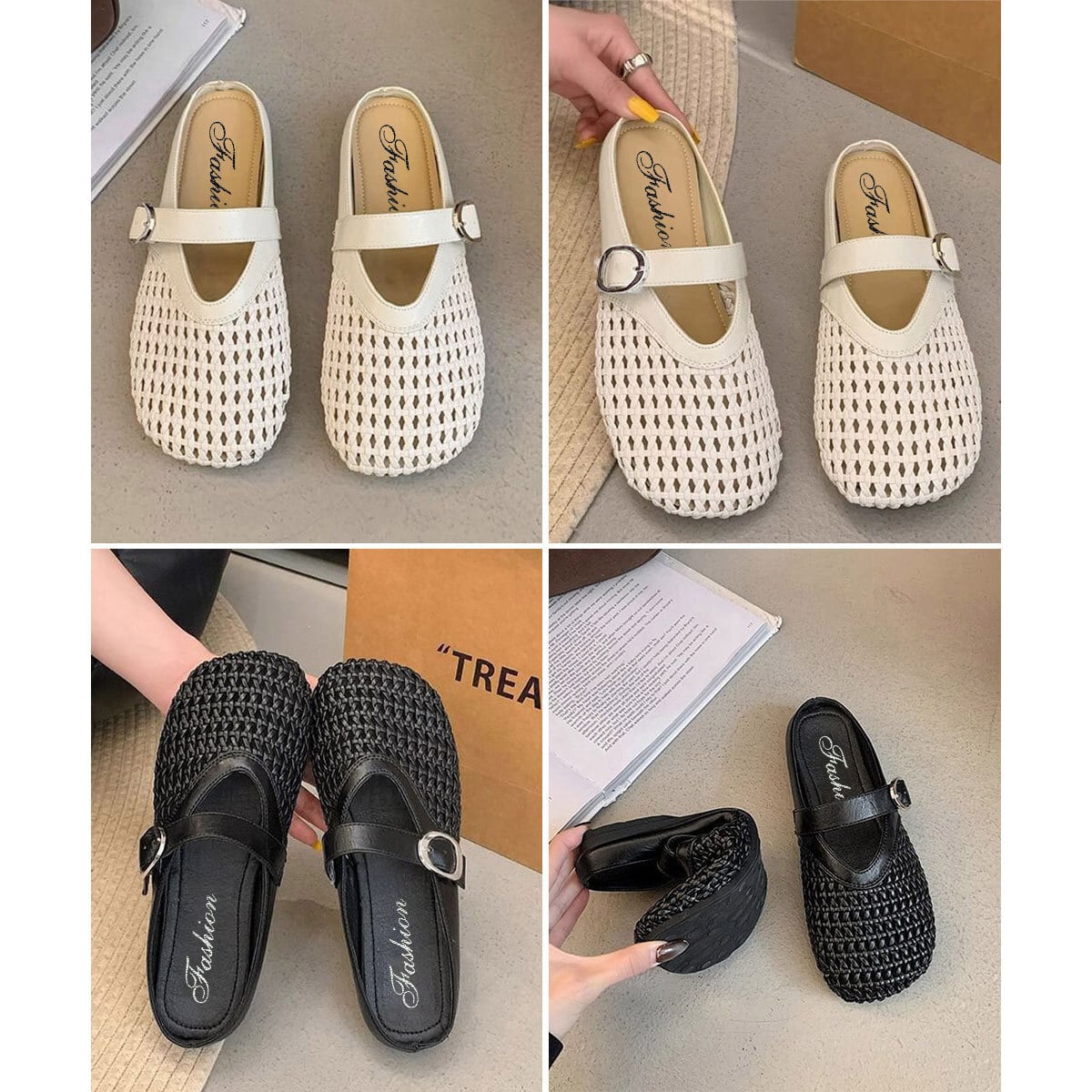 パンプス メッシュ ラウンドトゥ レディース 春夏 韓国 大人 きれいめ 走れるパンプス 歩きやすい 疲れにくい フラット ミュール サンダル つっかけ ぺたんこ 大人可愛い 大人女子