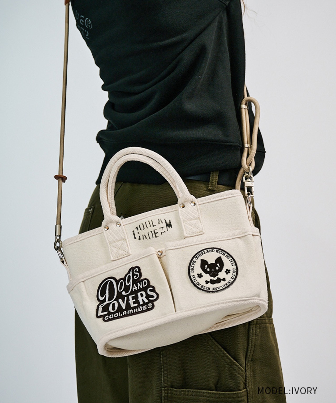 【直営限定ITEM】-TYPE C- パッチコンパクト3wayバッグ (IVORY)　CQ-49501H