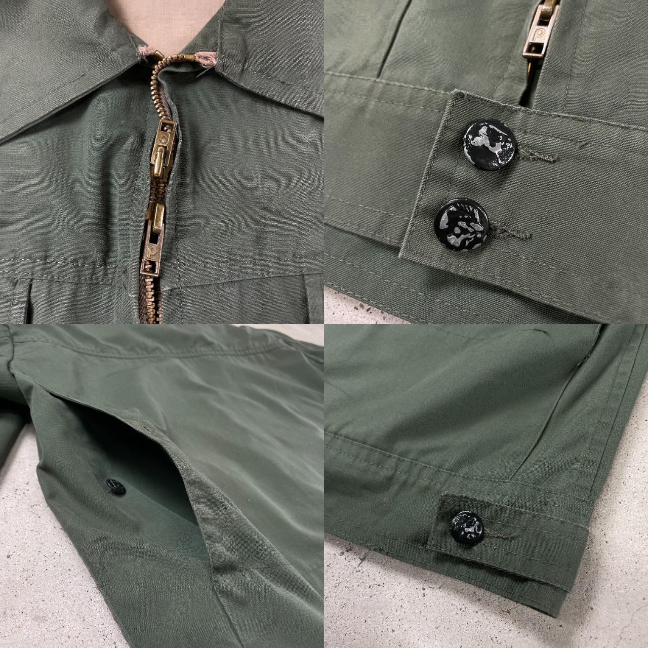 60〜70年代 TERGAL ユーロ フランス ハンティングジャケット 動物 